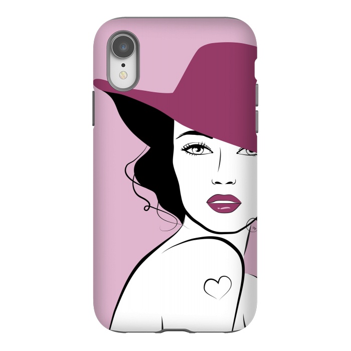 iPhone Xr StrongFit Woman in a hat by Martina