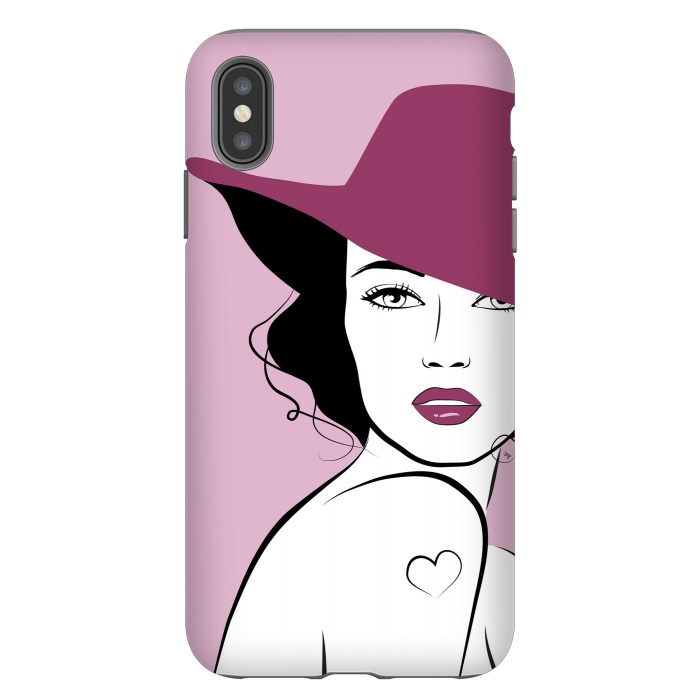 iPhone Xs Max StrongFit Woman in a hat by Martina