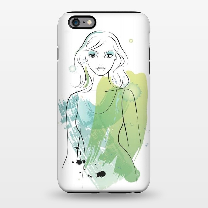 iPhone 6/6s plus StrongFit Watercolour girl by Martina