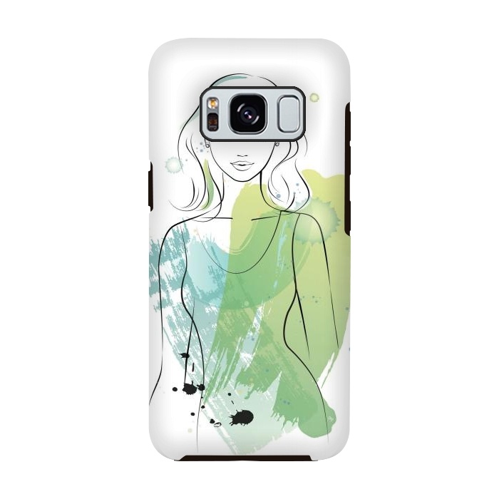 Galaxy S8 StrongFit Watercolour girl by Martina