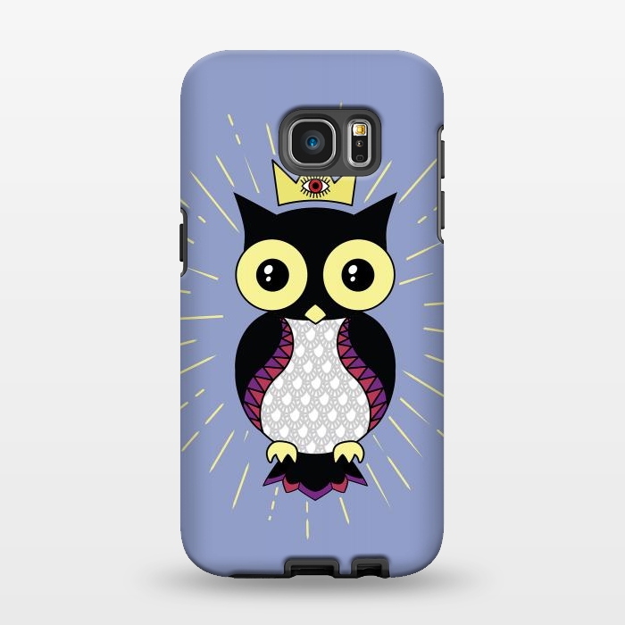 Galaxy S7 EDGE StrongFit All seeing owl by Laura Nagel
