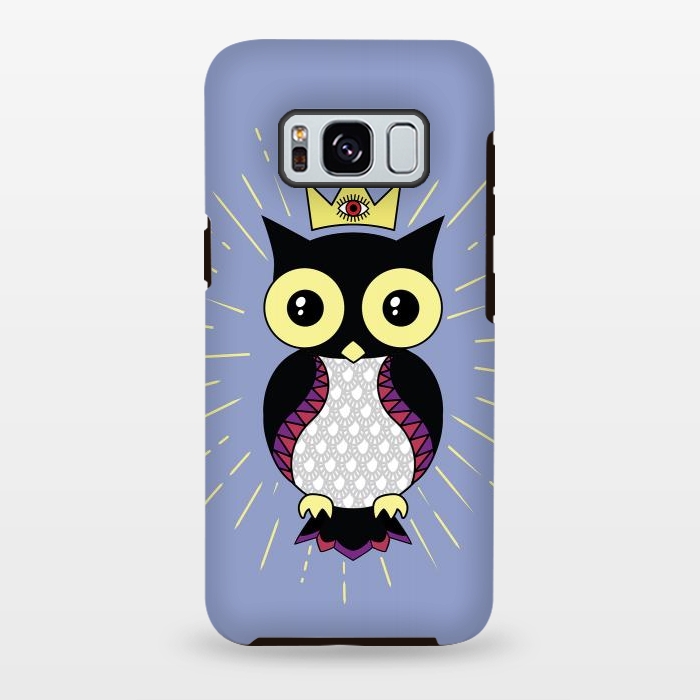 Galaxy S8 plus StrongFit All seeing owl by Laura Nagel