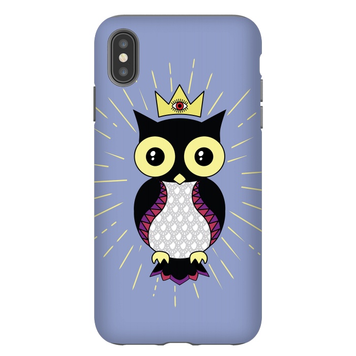 iPhone Xs Max StrongFit All seeing owl by Laura Nagel