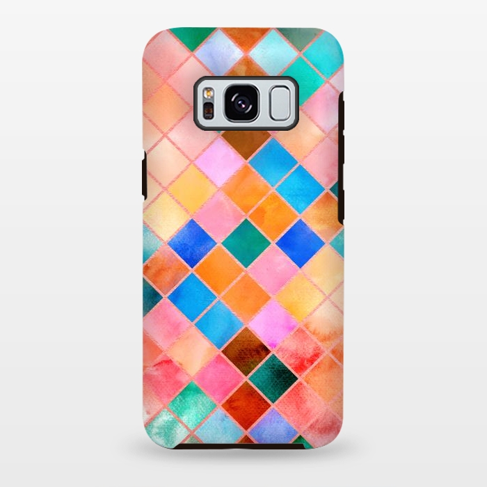 Galaxy S8 plus StrongFit Stylish Watercolor Pattern by Art Design Works
