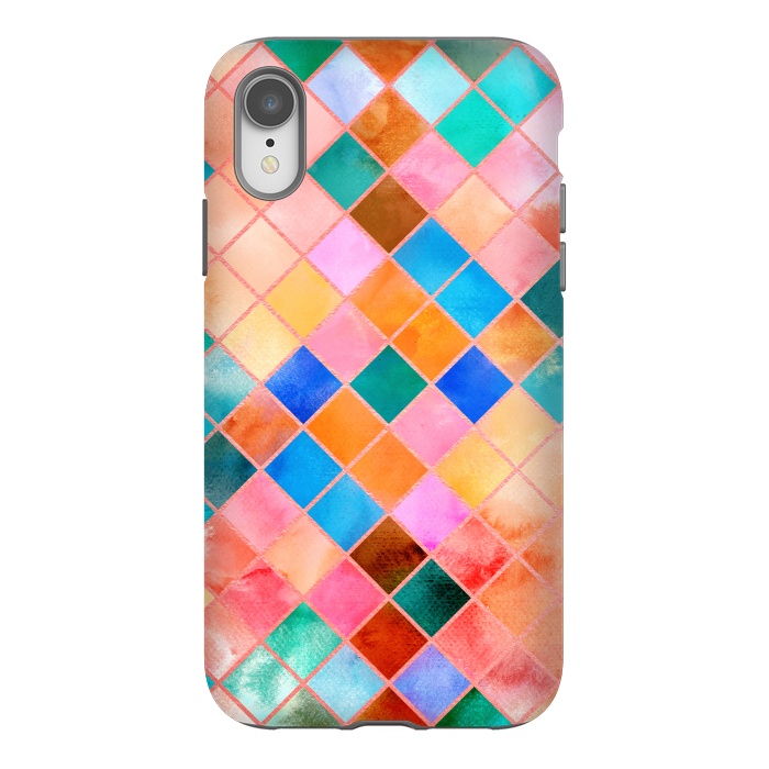 iPhone Xr StrongFit Stylish Watercolor Pattern by Art Design Works