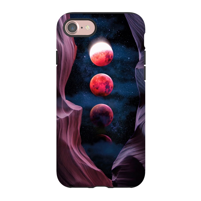 iPhone 7 StrongFit Grand Canyon with Space & Bloody Moon - Collage V by Art Design Works