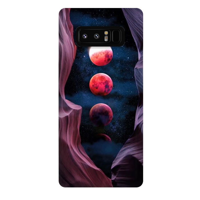 Galaxy Note 8 StrongFit Grand Canyon with Space & Bloody Moon - Collage V by Art Design Works