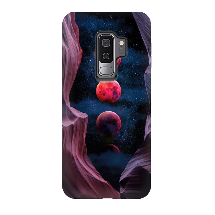 Galaxy S9 plus StrongFit Grand Canyon with Space & Bloody Moon - Collage V by Art Design Works