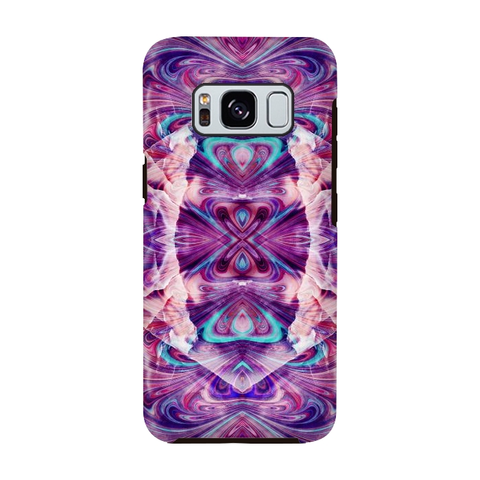 Galaxy S8 StrongFit Psychedelic precious gemstone marble by Oana 
