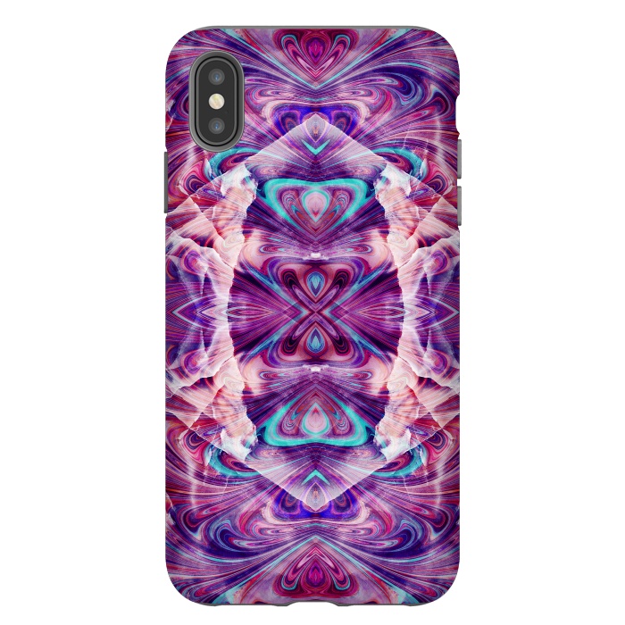 iPhone Xs Max StrongFit Psychedelic precious gemstone marble by Oana 