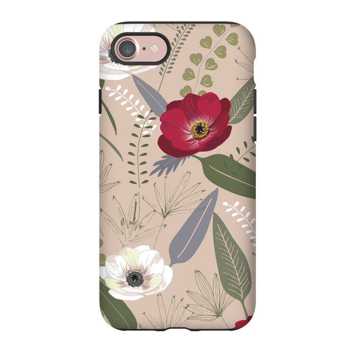 iPhone 7 StrongFit Anemones Pattern by Anis Illustration