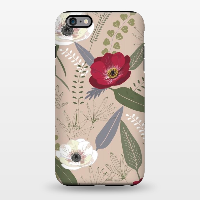iPhone 6/6s plus StrongFit Anemones Pattern by Anis Illustration