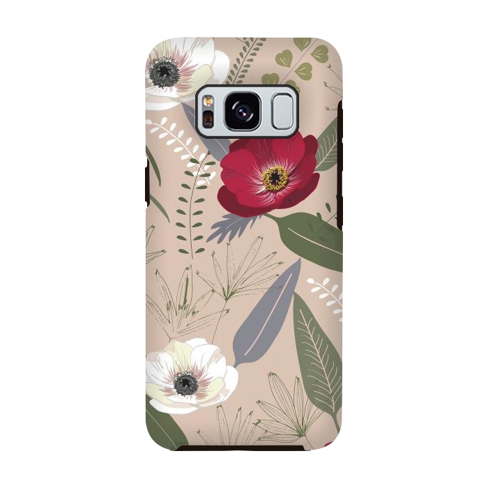 Galaxy S8 StrongFit Anemones Pattern by Anis Illustration