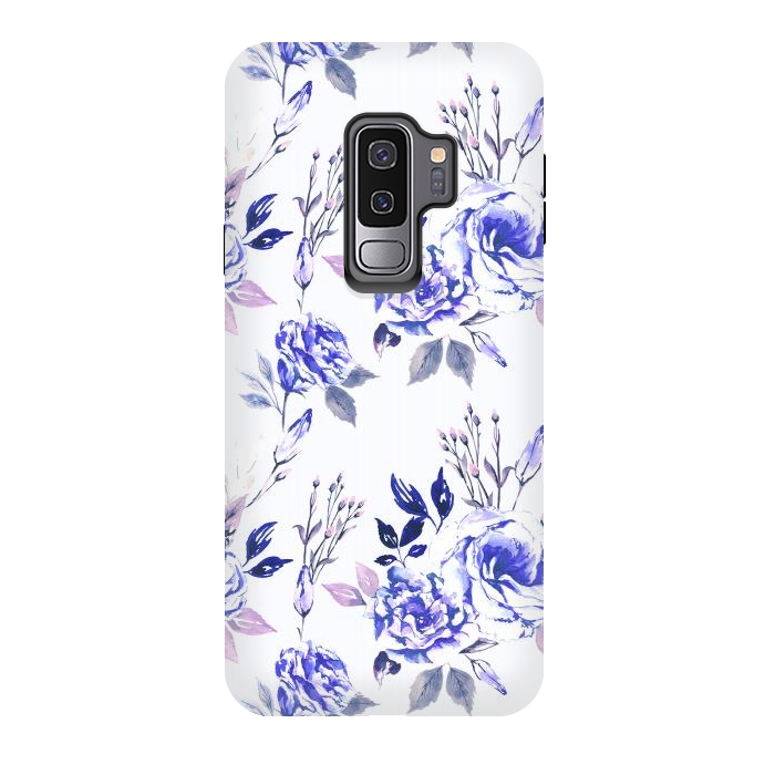 Galaxy S9 plus StrongFit Blue Calm by Anis Illustration