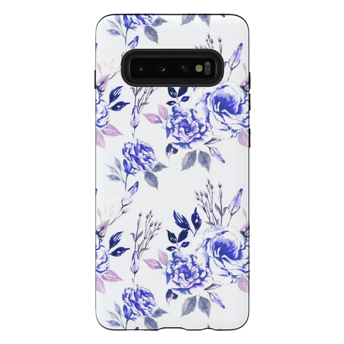 Galaxy S10 plus StrongFit Blue Calm by Anis Illustration
