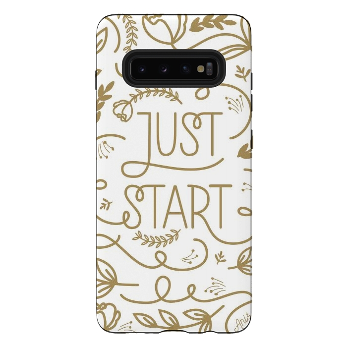 Galaxy S10 plus StrongFit Just Start by Anis Illustration