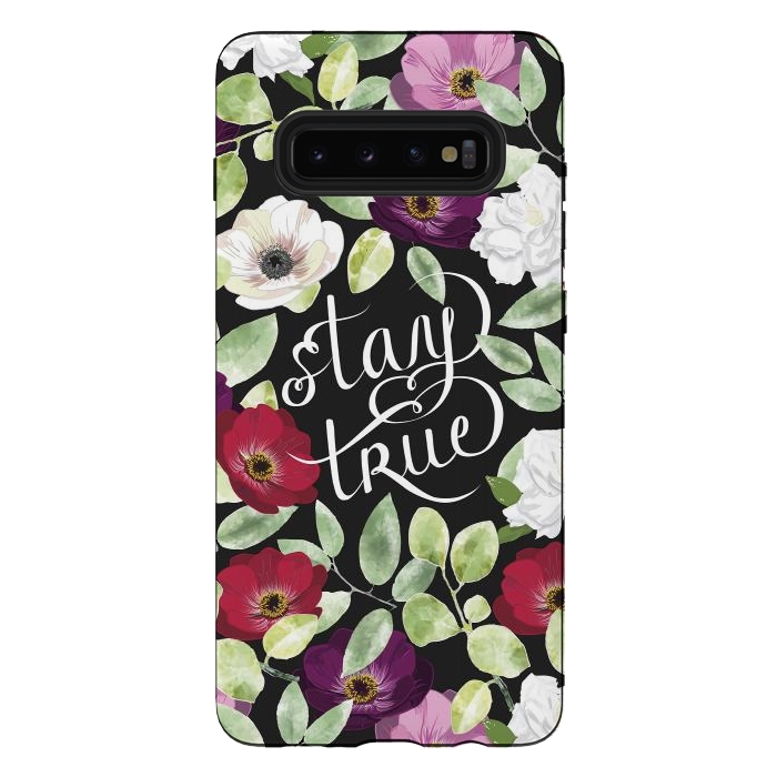 Galaxy S10 plus StrongFit Stay True by Anis Illustration