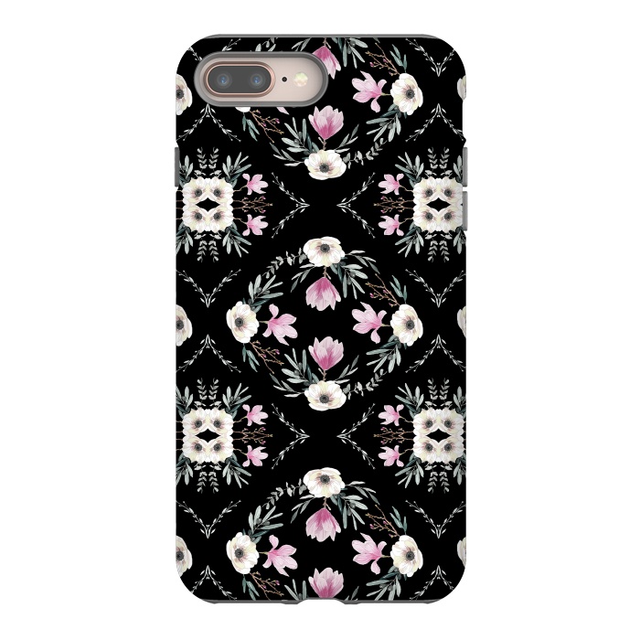 iPhone 7 plus StrongFit Floral Tiles by Anis Illustration