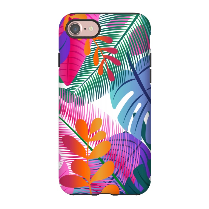 iPhone 7 StrongFit tropical leaves pattern by MALLIKA