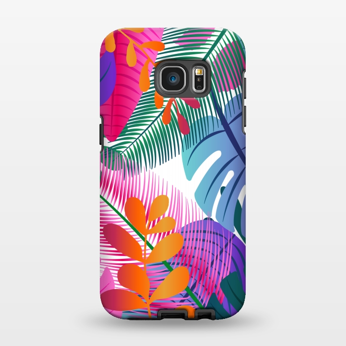 Galaxy S7 EDGE StrongFit tropical leaves pattern by MALLIKA