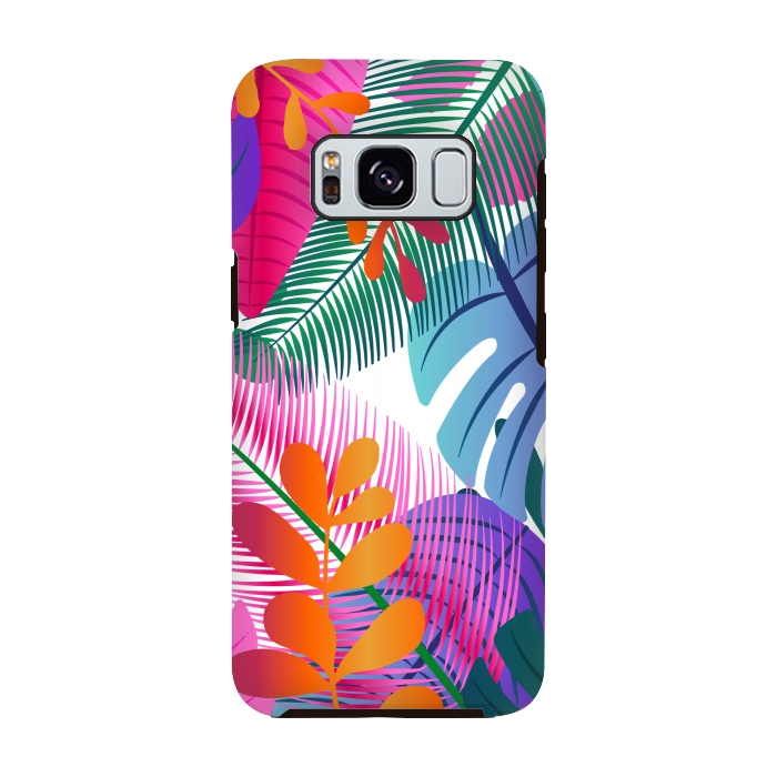 Galaxy S8 StrongFit tropical leaves pattern by MALLIKA