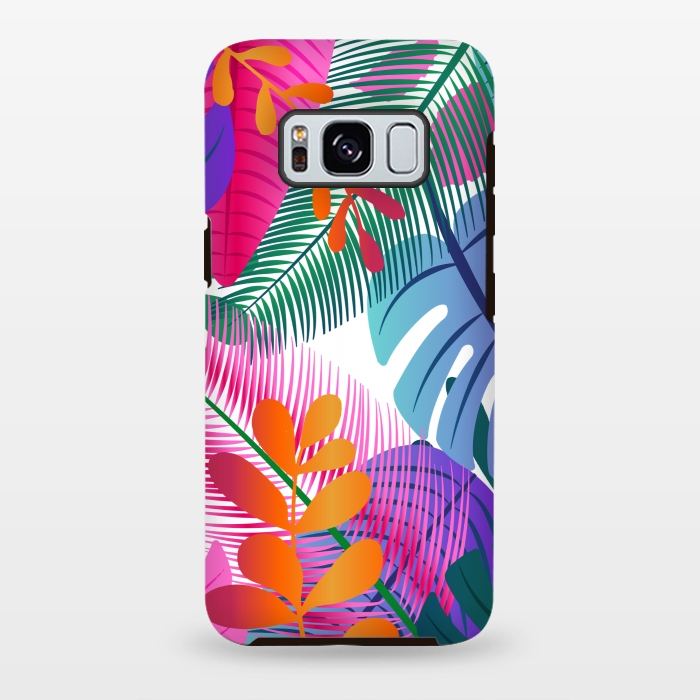 Galaxy S8 plus StrongFit tropical leaves pattern by MALLIKA