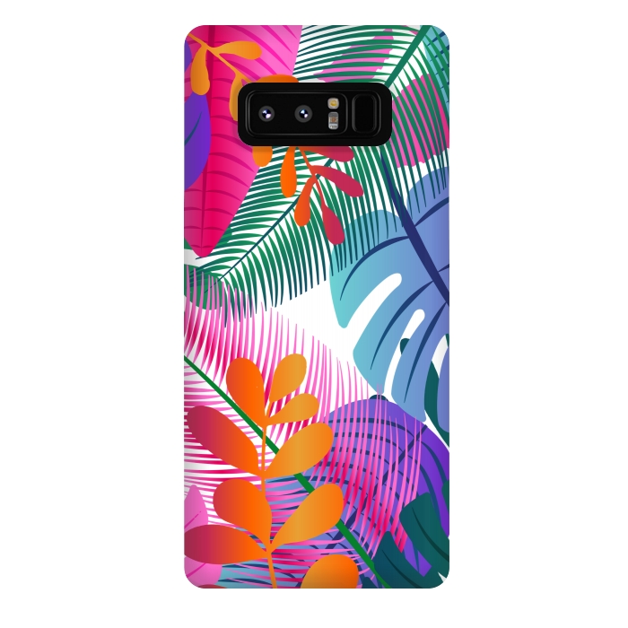 Galaxy Note 8 StrongFit tropical leaves pattern by MALLIKA