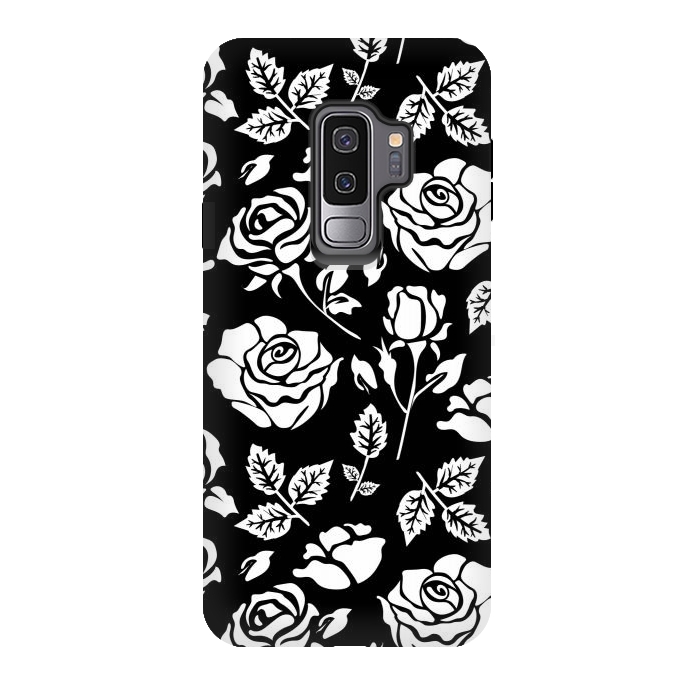 Galaxy S9 plus StrongFit White Rose by Uma Prabhakar Gokhale