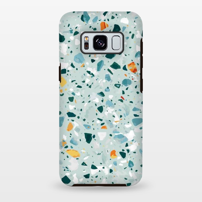 Galaxy S8 plus StrongFit Mint Terrazzo by Uma Prabhakar Gokhale