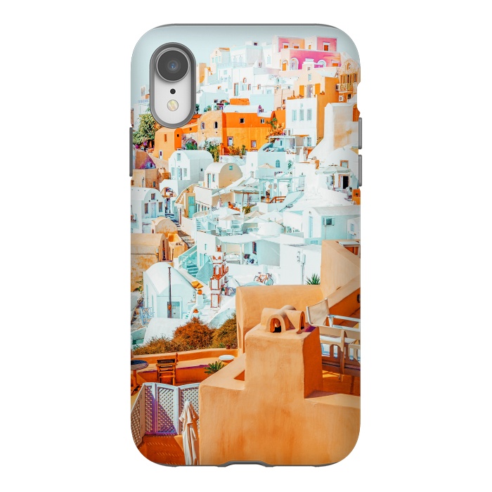 iPhone Xr StrongFit Santorini Vacay by Uma Prabhakar Gokhale