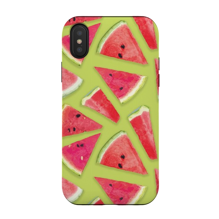 iPhone Xs / X StrongFit Watermelon Pattern Creation by Bledi
