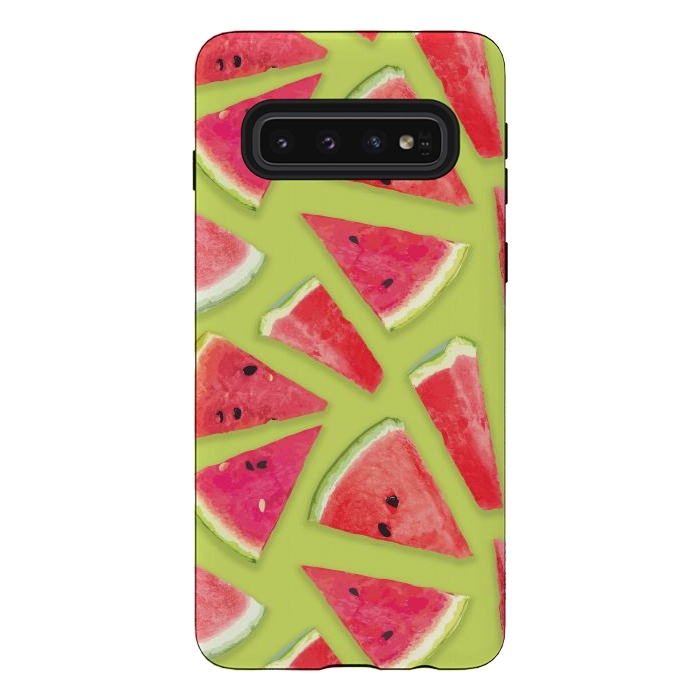 Galaxy S10 StrongFit Watermelon Pattern Creation by Bledi