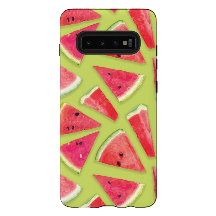 Galaxy S10 plus StrongFit Watermelon Pattern Creation by Bledi