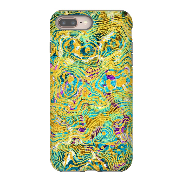 iPhone 7 plus StrongFit Abstract Colorful Marble by Art Design Works