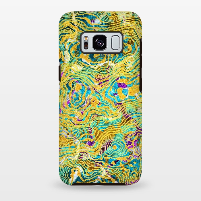 Galaxy S8 plus StrongFit Abstract Colorful Marble by Art Design Works