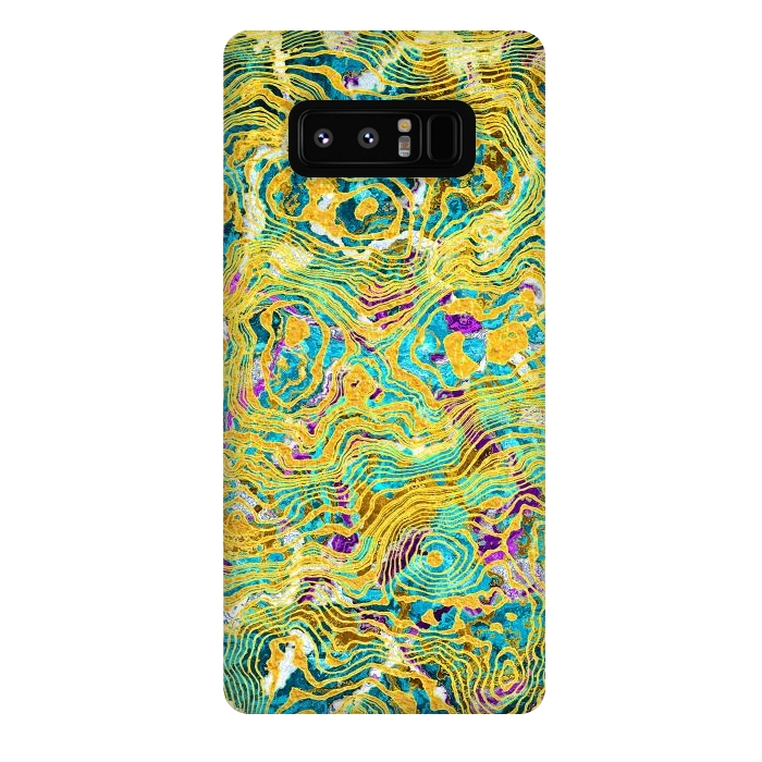 Galaxy Note 8 StrongFit Abstract Colorful Marble by Art Design Works