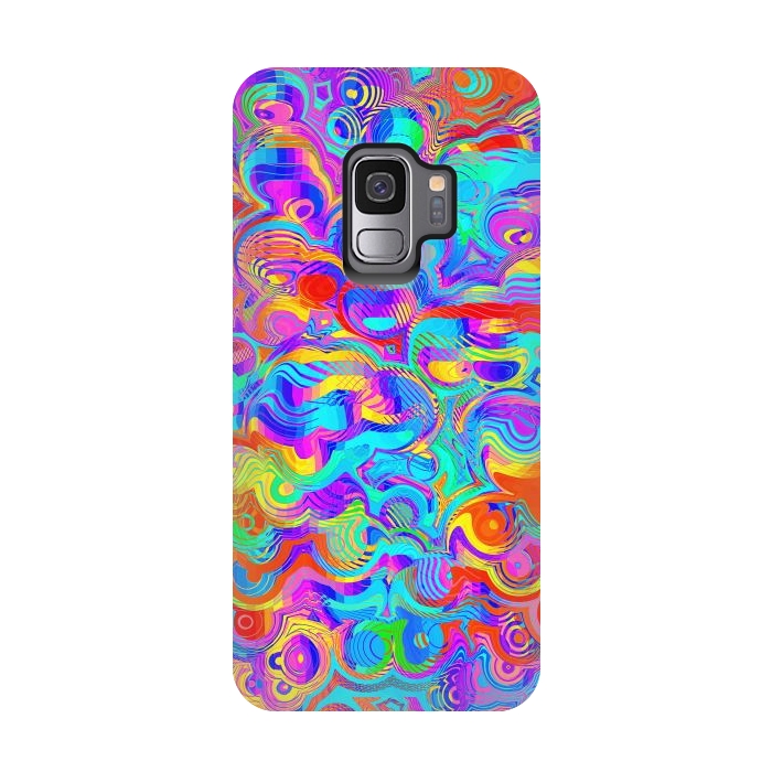 Galaxy S9 StrongFit Abstract Colorful Design by Art Design Works