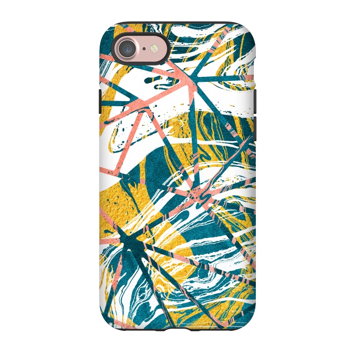 iPhone 7 StrongFit Abstract Marble Waves Pattern by Art Design Works