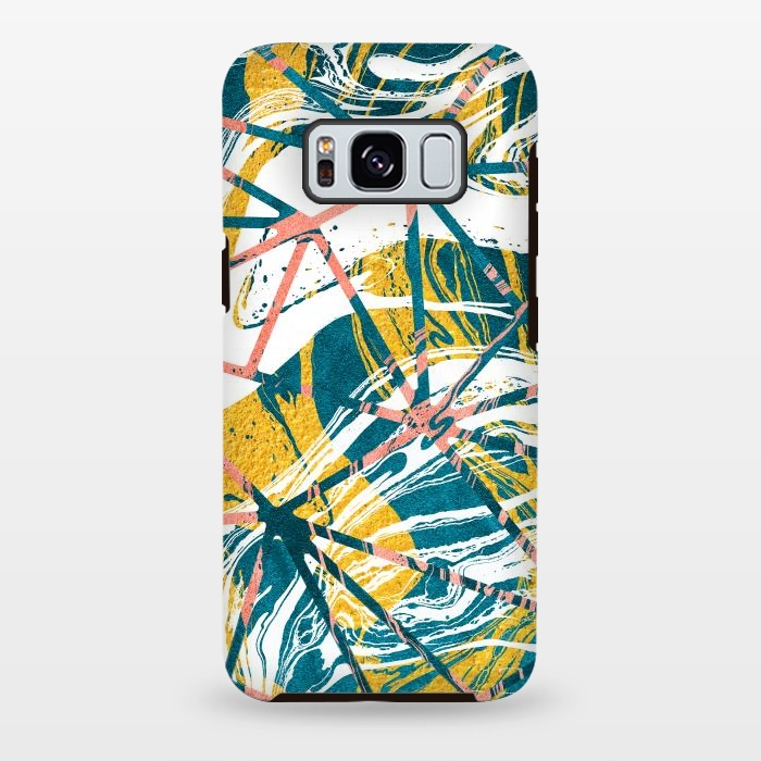 Galaxy S8 plus StrongFit Abstract Marble Waves Pattern by Art Design Works