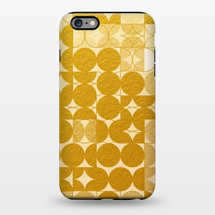 iPhone 6/6s plus StrongFit Mid Century Gold Geometric by Art Design Works