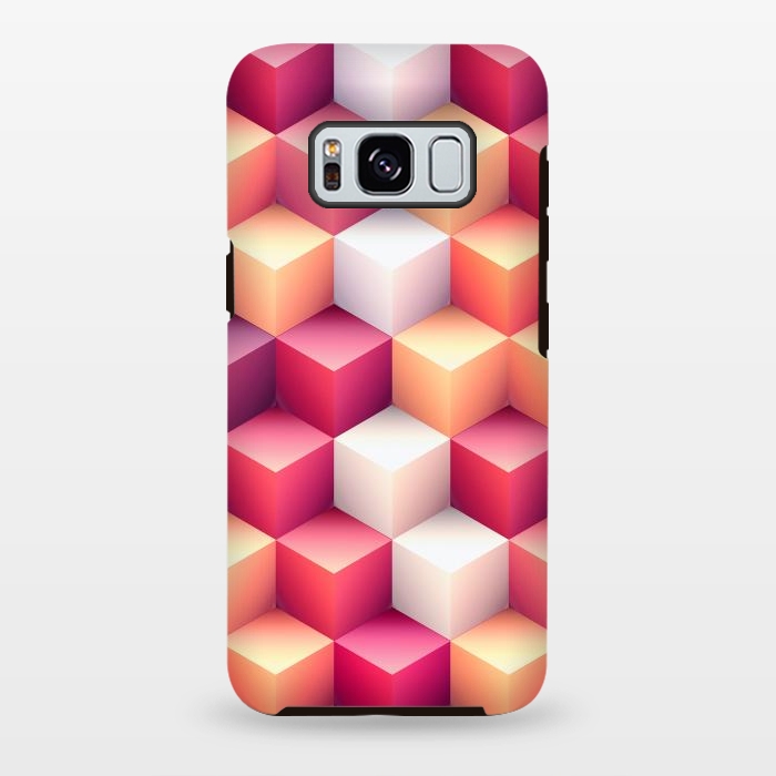 Galaxy S8 plus StrongFit Colorful 3D Cubes by Art Design Works