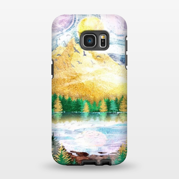 Galaxy S7 EDGE StrongFit Beauty of Nature - Illustration V by Art Design Works