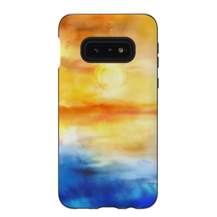 Galaxy S10e StrongFit Abstract Sunset Artwork I by Art Design Works