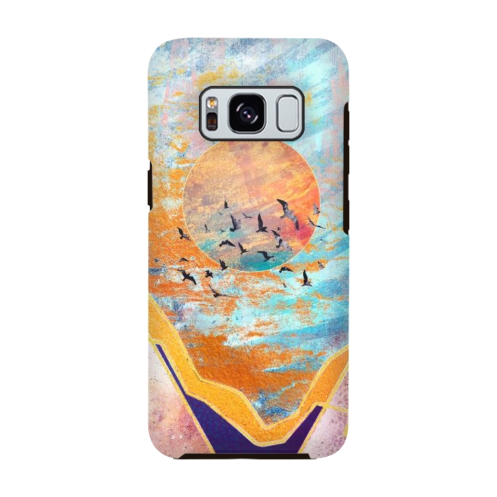 Galaxy S8 StrongFit ABSTRACT SUNSET - ILLUSTRATION VI by Art Design Works