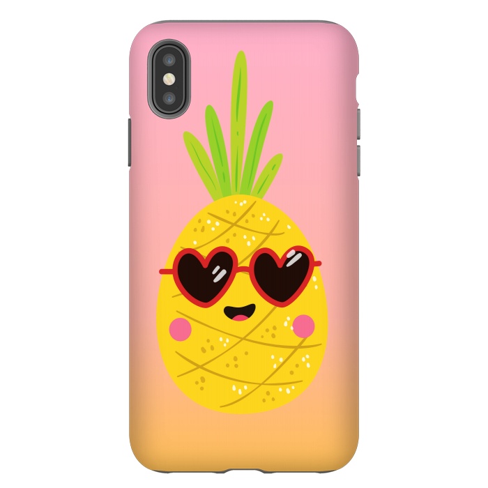 iPhone Xs Max StrongFit COOL PINEAPPLE by MALLIKA