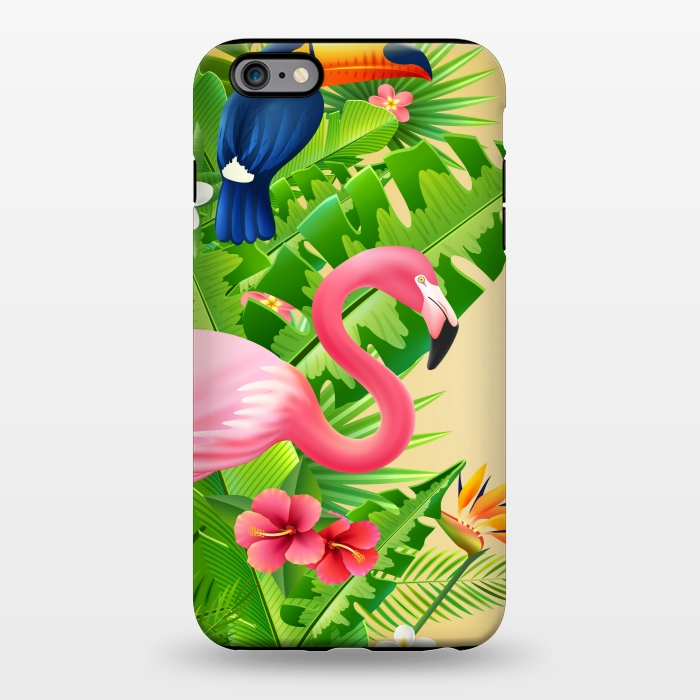 iPhone 6/6s plus StrongFit FLAMINGO TROPICAL PATTERN 3 by MALLIKA