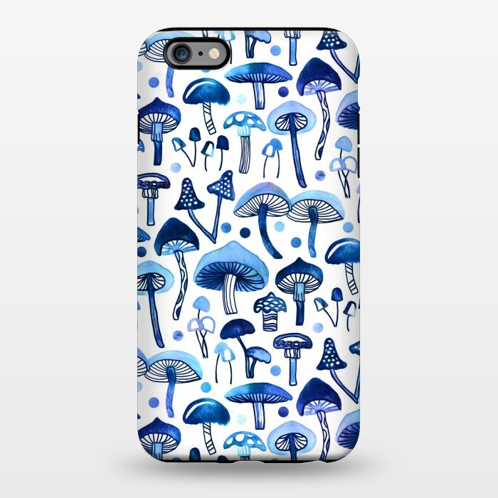 iPhone 6/6s plus StrongFit Blue Mushrooms by Tigatiga