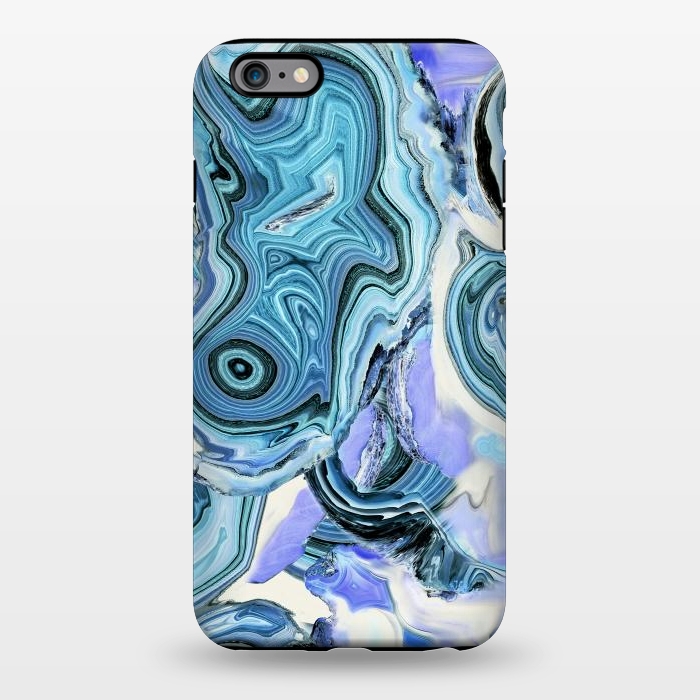 iPhone 6/6s plus StrongFit Blue purple liquid marble by Oana 