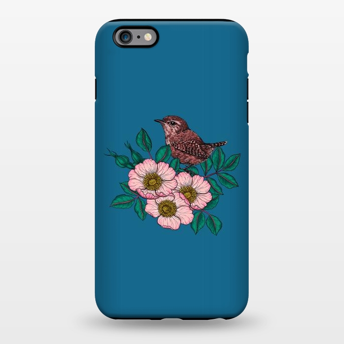 iPhone 6/6s plus StrongFit Wren and dog rose bouquet by Katerina Kirilova