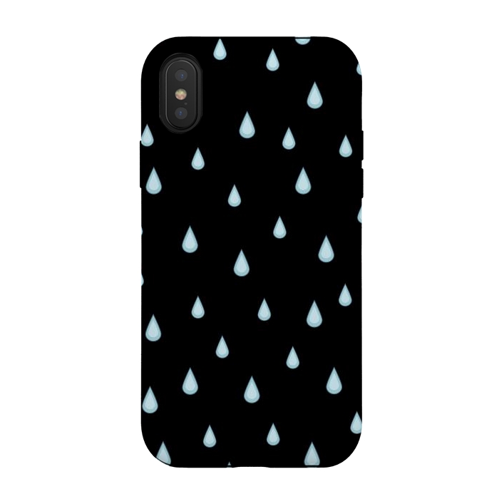 iPhone Xs / X StrongFit Rain by Laura Nagel